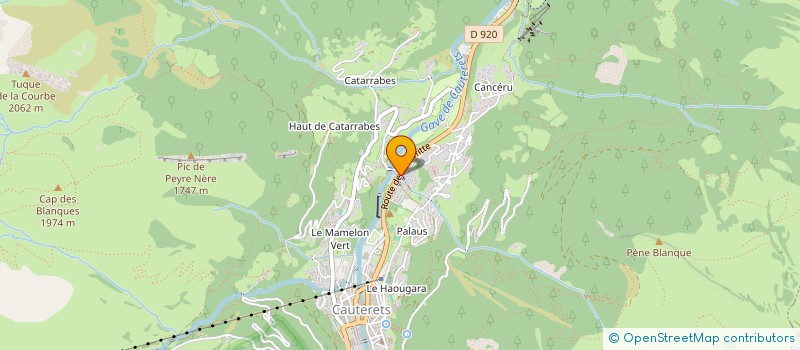 localisation de l'entreprise INDIVISION FAYE VIACROZE  CAUTERETS