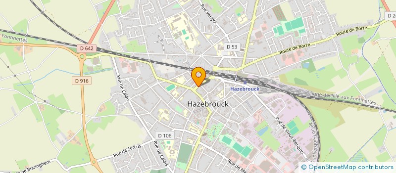 localisation de l'entreprise INDIVISION FEBVAY TITRAN  HAZEBROUCK