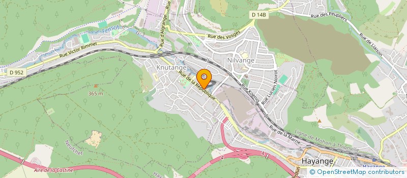 localisation de l'entreprise INDIVISION FEDELI LOUIS  KNUTANGE