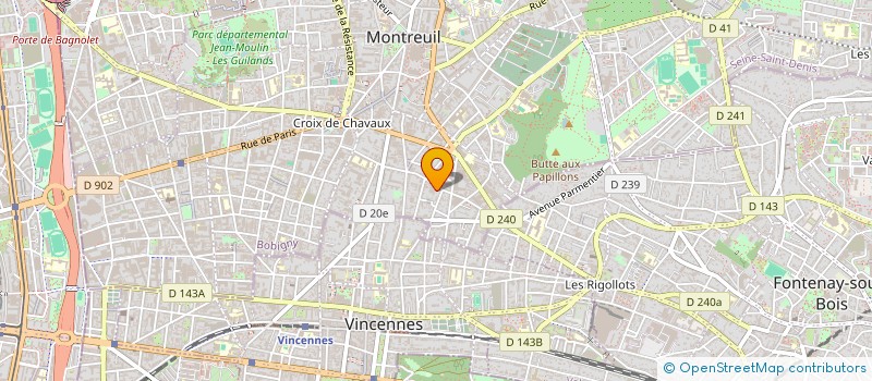 localisation de l'entreprise INDIVISION FELIX à MONTREUIL