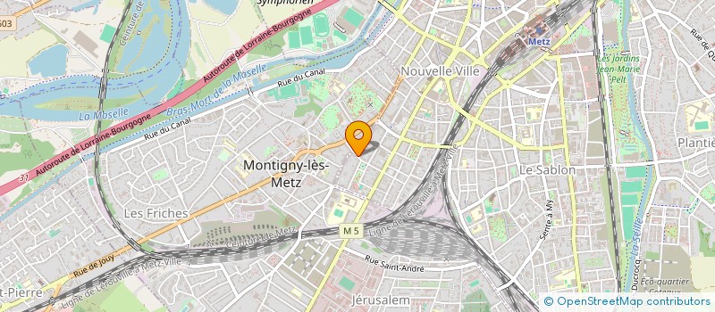 localisation de l'entreprise INDIVISION FERCHAUD/LECLERCQ  METZ