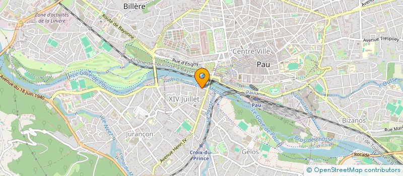 localisation de l'entreprise INDIVISION FERIGO PAU à PAU