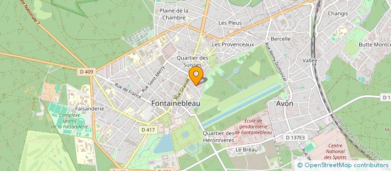 localisation de l'entreprise INDIVISION FERNANDES - BARBIER à FONTAINEBLEAU