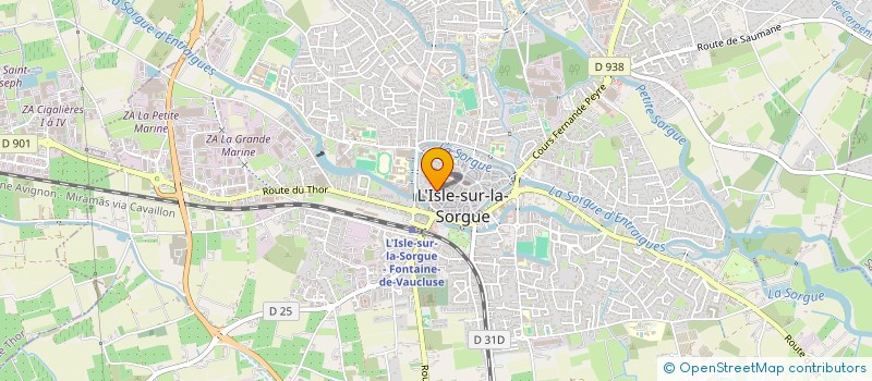 localisation de l'entreprise INDIVISION FERNANDEZ AUDREY ET LEPINE ROMAIN  L'ISLE-SUR-LA-SORGUE