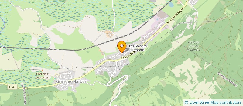 localisation de l'entreprise INDIVISION FERRARI CAROLE ET SABINE  GRANGES-NARBOZ