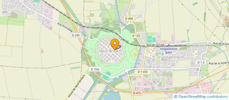 localisation de l'entreprise INDIVISION FERRARI DENIS ET THIERRY  NEUF-BRISACH