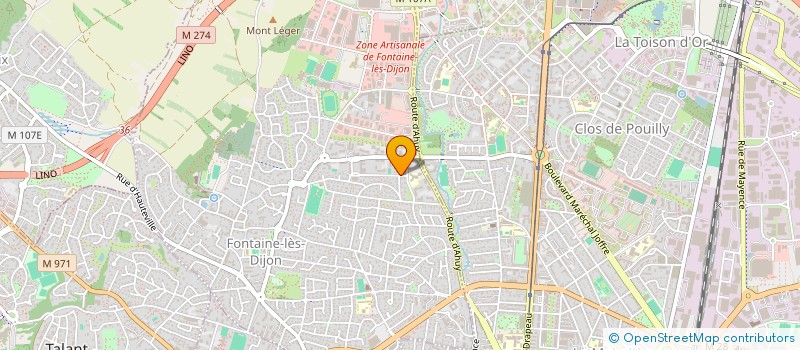 localisation de l'entreprise INDIVISION FESTEAU MARCEL FESTEAU MADELEINE  FONTAINE-LES-DIJON