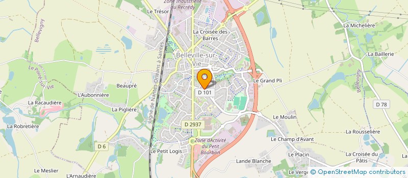 localisation de l'entreprise INDIVISION FETIVEAU ET GAUTRON  BELLEVIGNY