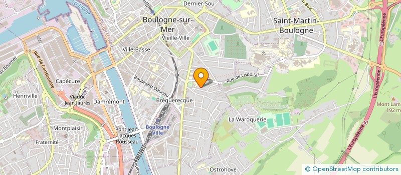 localisation de l'entreprise INDIVISION FEUILLATRE DESCAMPS  BOULOGNE-SUR-MER