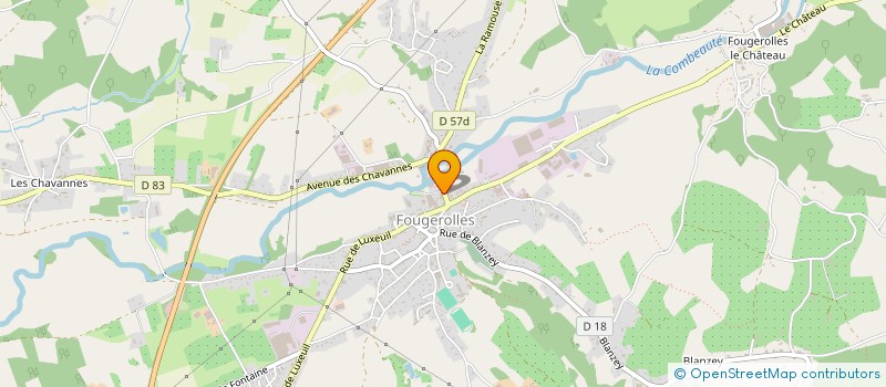 localisation de l'entreprise INDIVISION FEVAI  FOUGEROLLES-SAINT-VALBERT