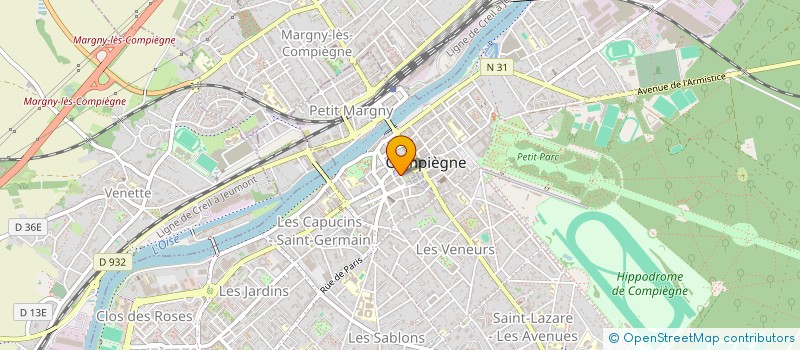 localisation de l'entreprise INDIVISION FICHAUX H. HAUTEUR E.  COMPIEGNE