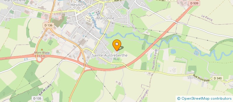 localisation de l'entreprise INDIVISION FICHEUX LEFEBVRE  HESDIN