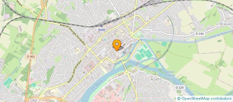 localisation de l'entreprise INDIVISION FIDALGO ET DEBZA à DOLE