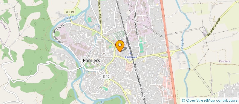 localisation de l'entreprise INDIVISION FIEUZET DE LAVAL à PAMIERS