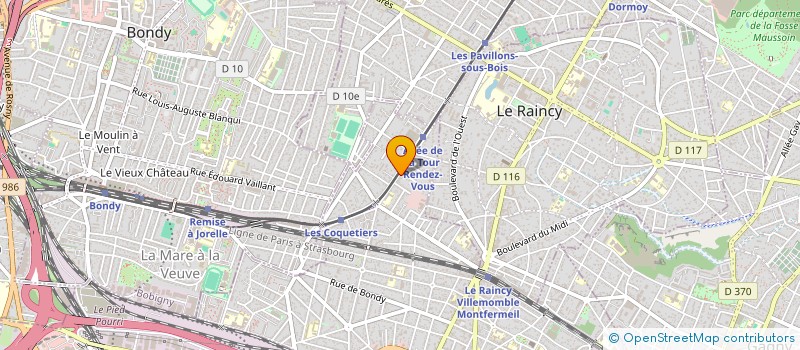 localisation de l'entreprise INDIVISION FILALI-ALGUR à VILLEMOMBLE
