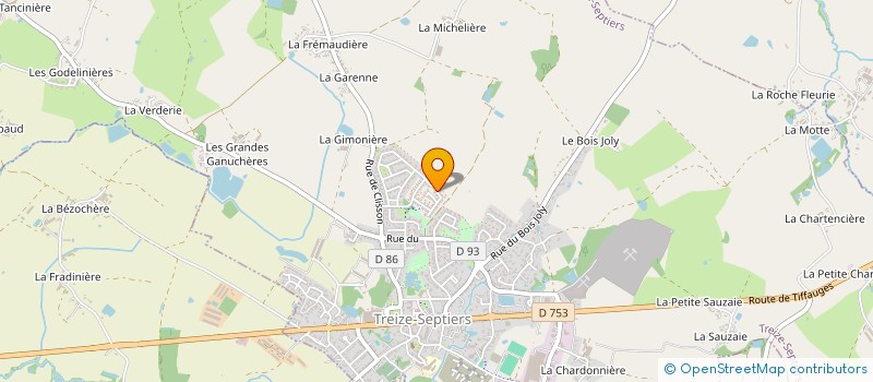 localisation de l'entreprise INDIVISION FILLAUDEAU  TREIZE-SEPTIERS