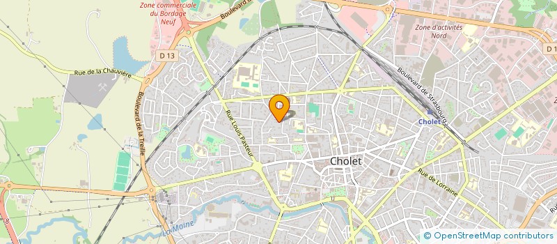 localisation de l'entreprise INDIVISION FILLAUDEAU ET MERCIER à CHOLET