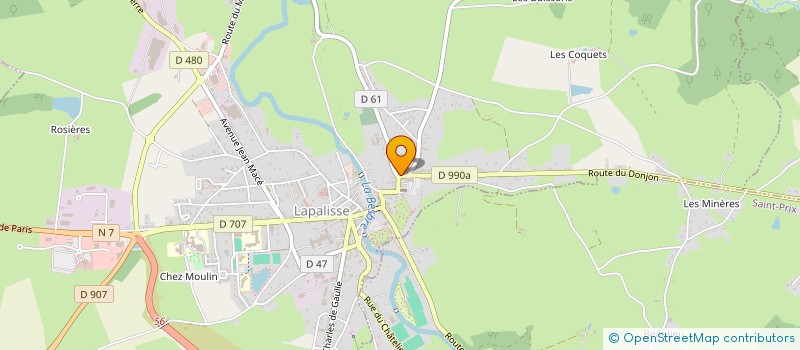 localisation de l'entreprise INDIVISION FILLIOLE PINET  LAPALISSE
