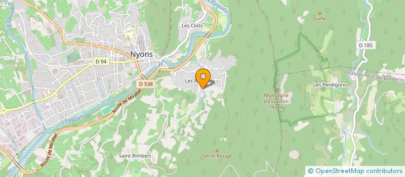 localisation de l'entreprise INDIVISION FIORANI  NYONS