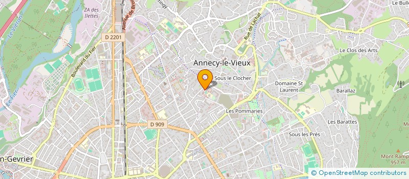 localisation de l'entreprise INDIVISION FIORIN - DI BARTOLOMEO à ANNECY