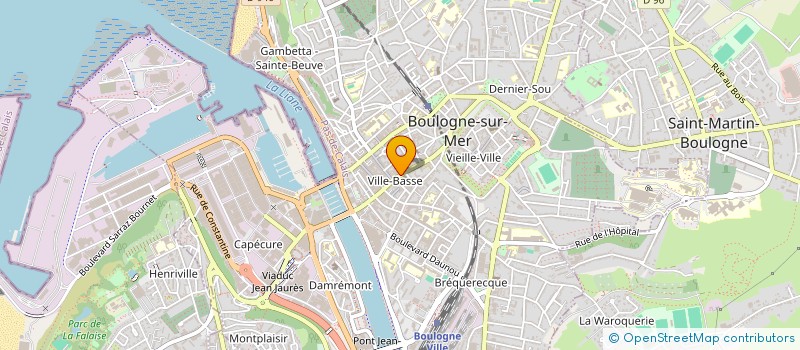 localisation de l'entreprise INDIVISION FLAMBARD GAUMY à BOULOGNE-SUR-MER