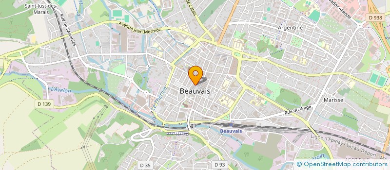 localisation de l'entreprise INDIVISION FLEURY  BEAUVAIS