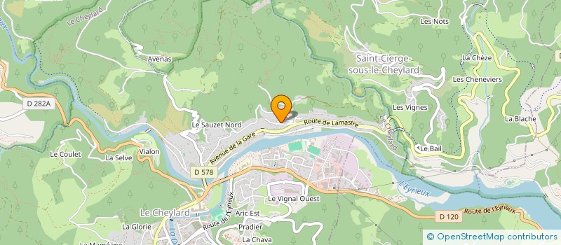 localisation de l'entreprise INDIVISION FLEURY  LE CHEYLARD