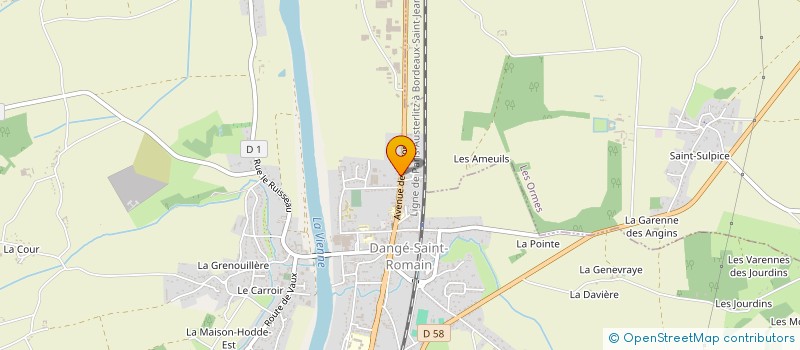 localisation de l'entreprise INDIVISION FLORANDEAU à DANGE-SAINT-ROMAIN