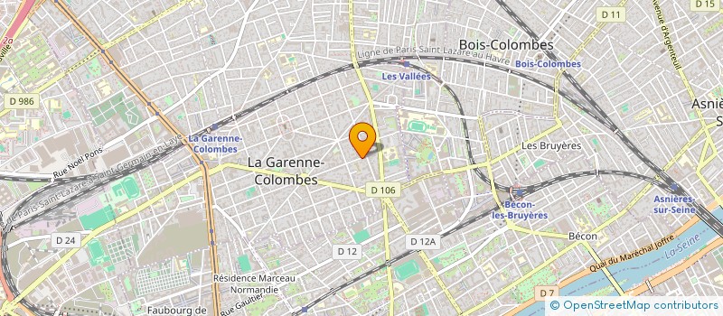 localisation de l'entreprise INDIVISION FLORIAN LEFAUCONNIER HAJAR BOURAQIA à LA GARENNE-COLOMBES