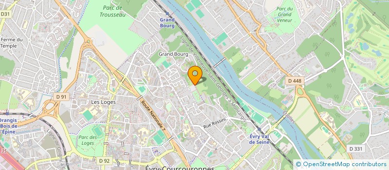 localisation de l'entreprise INDIVISION FLORIMONT / ARBEL  EVRY-COURCOURONNES