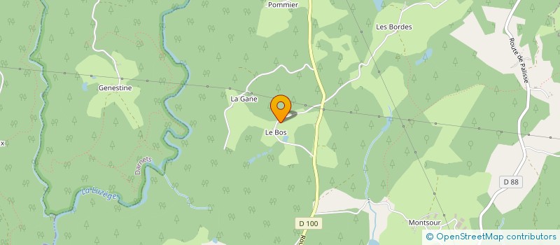 localisation de l'entreprise INDIVISION FONFREDE  LAMAZIERE-BASSE