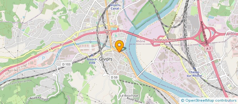 localisation de l'entreprise INDIVISION FONTAINE  GIVORS