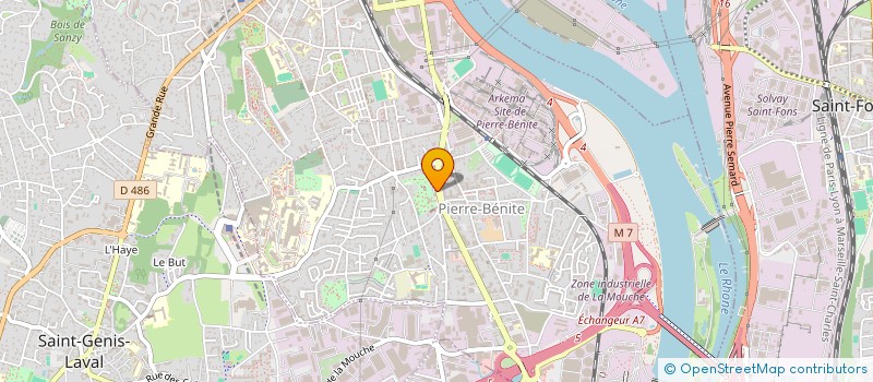 localisation de l'entreprise INDIVISION FONTAINE-HENRI  OULLINS-PIERRE-BENITE