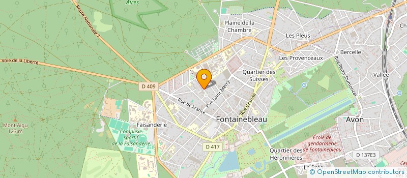 localisation de l'entreprise INDIVISION FONTAINEBLEAU à FONTAINEBLEAU