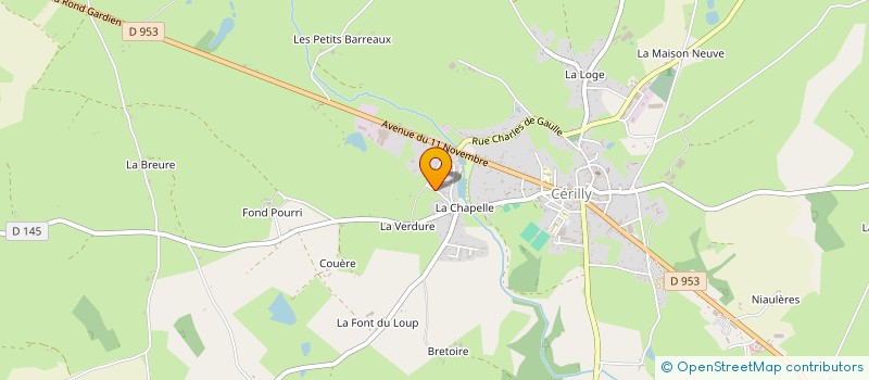 localisation de l'entreprise INDIVISION FONTAN  CERILLY