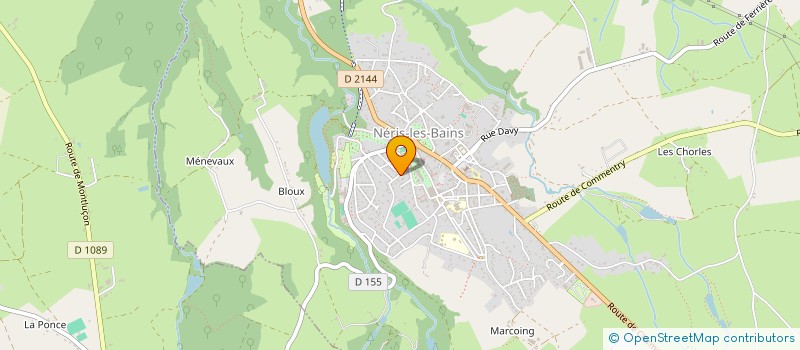 localisation de l'entreprise INDIVISION FONTANEL  NERIS-LES-BAINS