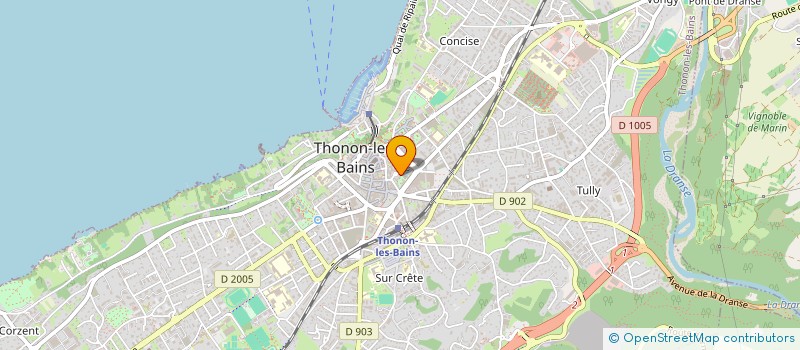 localisation de l'entreprise INDIVISION FONTOLLIET - BENVEGNEN à THONON-LES-BAINS