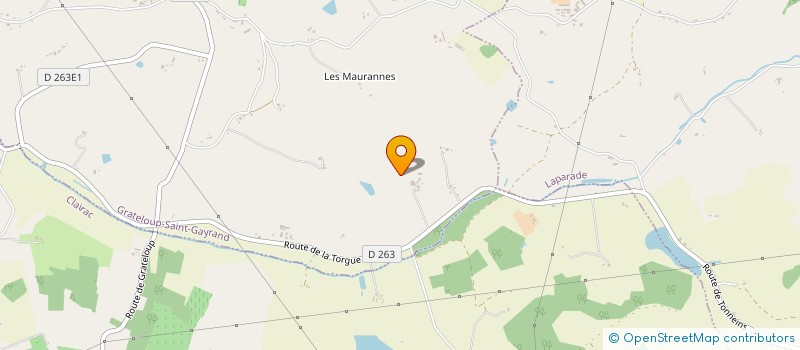 localisation de l'entreprise INDIVISION FORNASARI  GRATELOUP-SAINT-GAYRAND