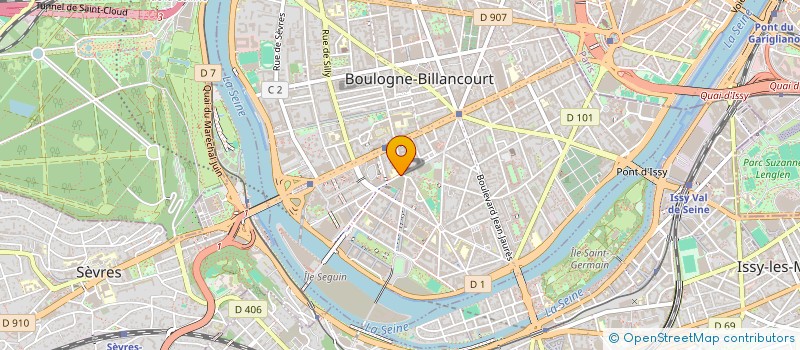 localisation de l'entreprise INDIVISION FOSSIEZ REVENU à BOULOGNE-BILLANCOURT