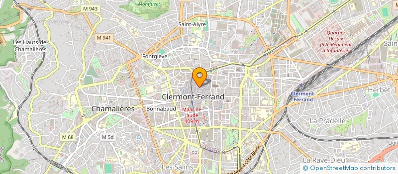 localisation de l'entreprise INDIVISION FOUILLADE-REGNAULT DE MONTGON  CLERMONT-FERRAND