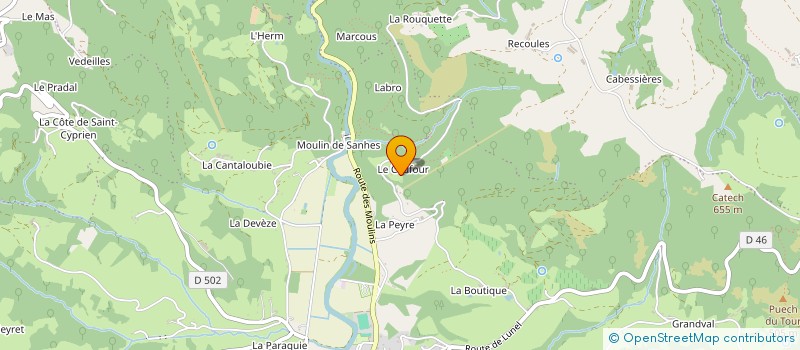 localisation de l'entreprise INDIVISION FOULQUIER à CONQUES-EN-ROUERGUE