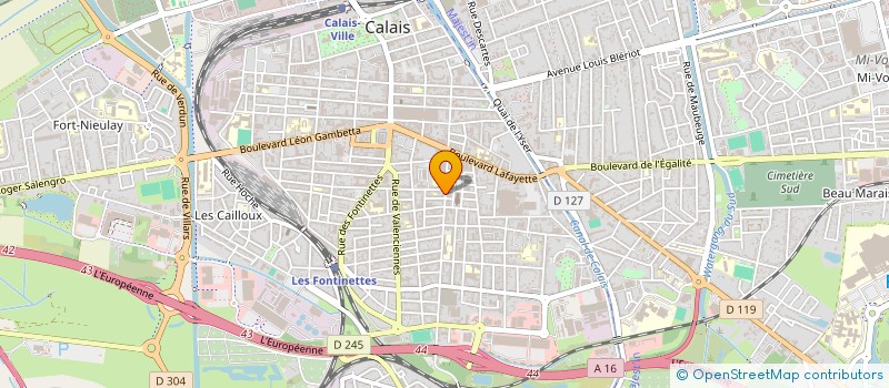 localisation de l'entreprise INDIVISION FOUR A CHAUX  CALAIS