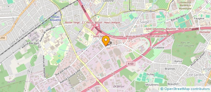 localisation de l'entreprise INDIVISION FOURCADE CLOUET à PESSAC
