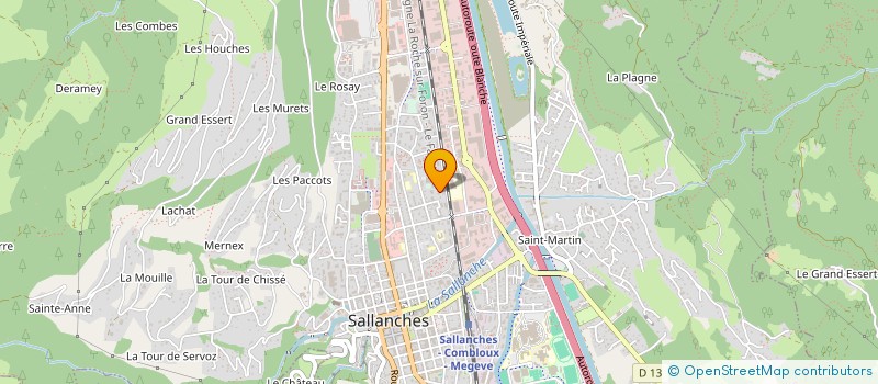 localisation de l'entreprise INDIVISION FOURMOND  SALLANCHES