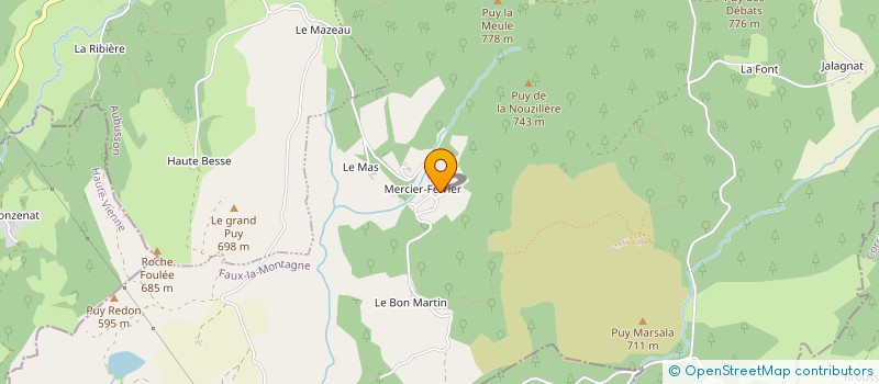localisation de l'entreprise INDIVISION FOURNET à FAUX LA MONTAGNE