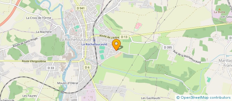 localisation de l'entreprise INDIVISION FOURNIER  LA ROCHEFOUCAULD-EN-ANGOUMOIS