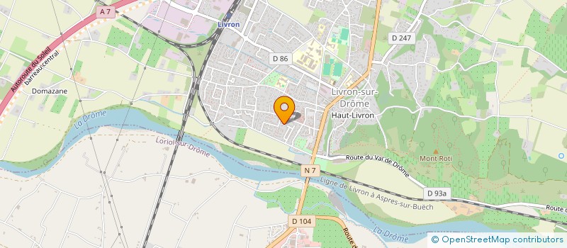 localisation de l'entreprise INDIVISION FOURNIER  LIVRON-SUR-DROME