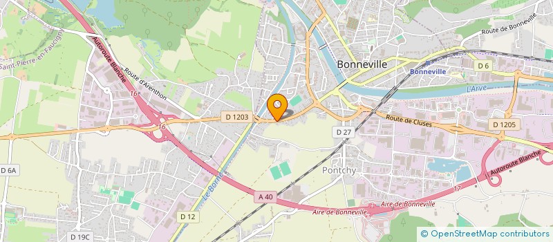 localisation de l'entreprise INDIVISION FOURNIER BIDOZ  BONNEVILLE