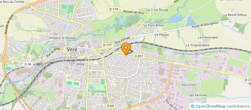 localisation de l'entreprise INDIVISION FOURNIGAULT  VITRE