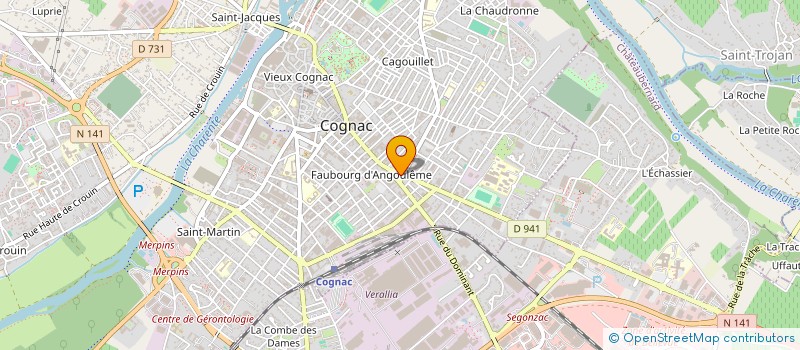localisation de l'entreprise INDIVISION FRADET à COGNAC